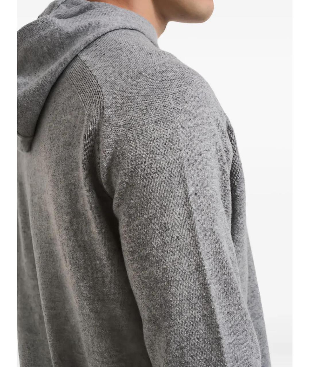 STONE ISLAND Антрацитовый шерстяной джемпер / свитер, фото 5