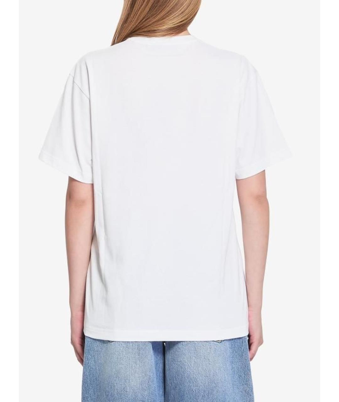 GUCCI Белая хлопковая футболка, фото 3