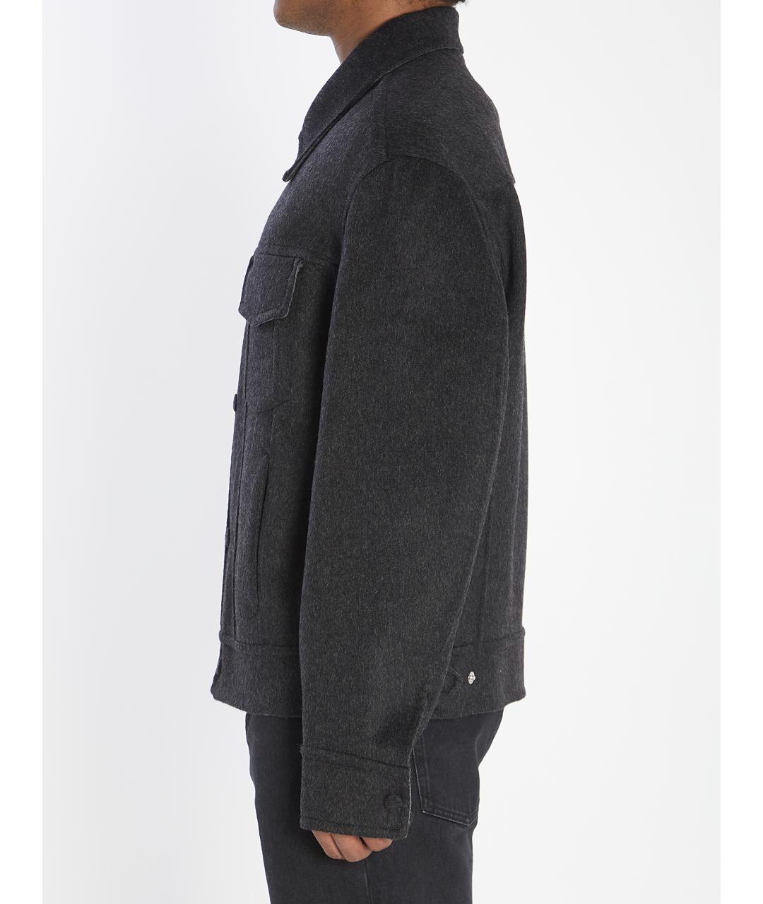 Ami Paris Серая шерстяная куртка, фото 4