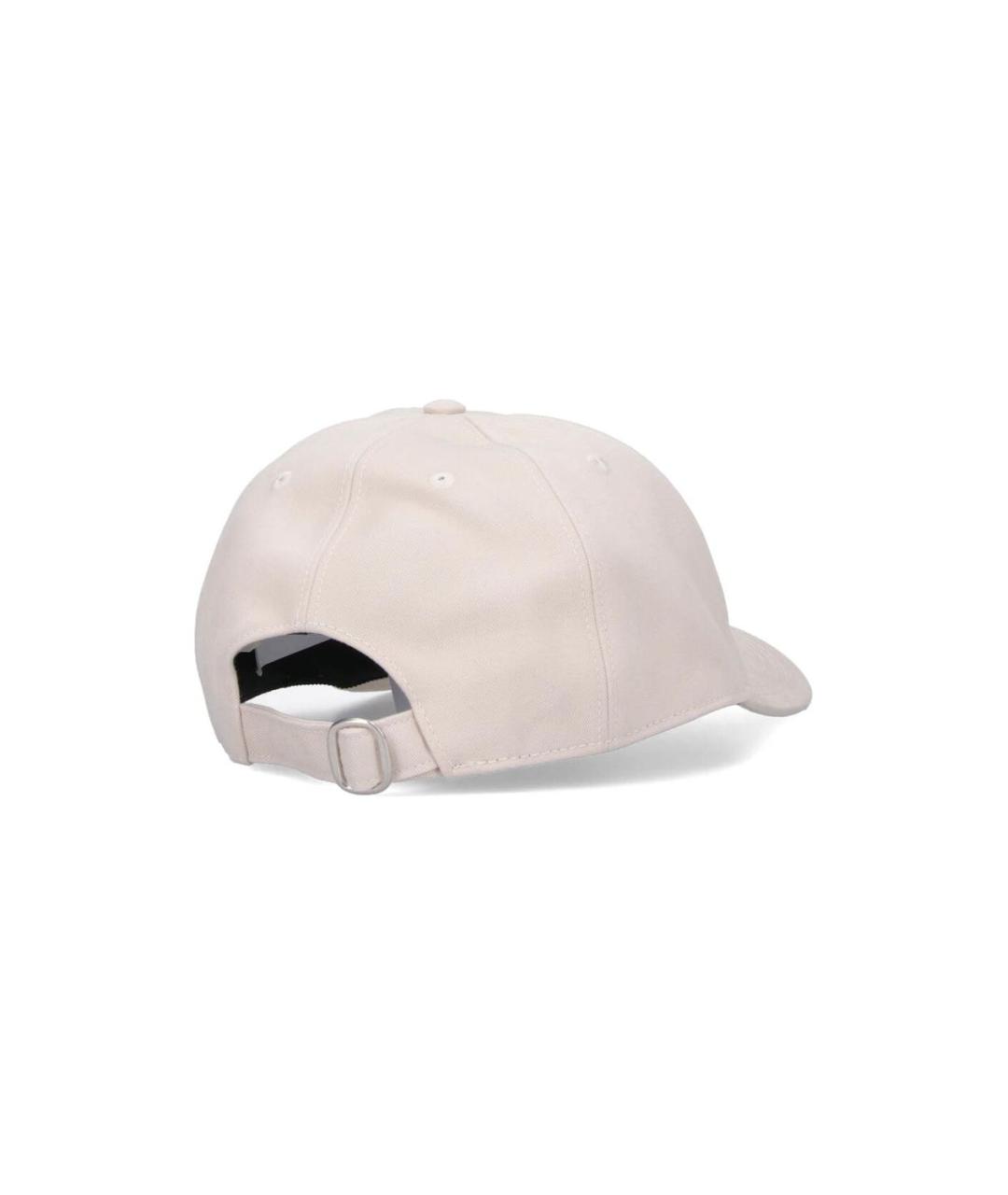 OFF-WHITE Бежевая хлопковая кепка/бейсболка, фото 2