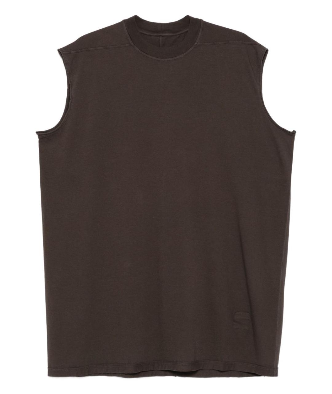 RICK OWENS DRKSHDW Серая хлопковая футболка, фото 1