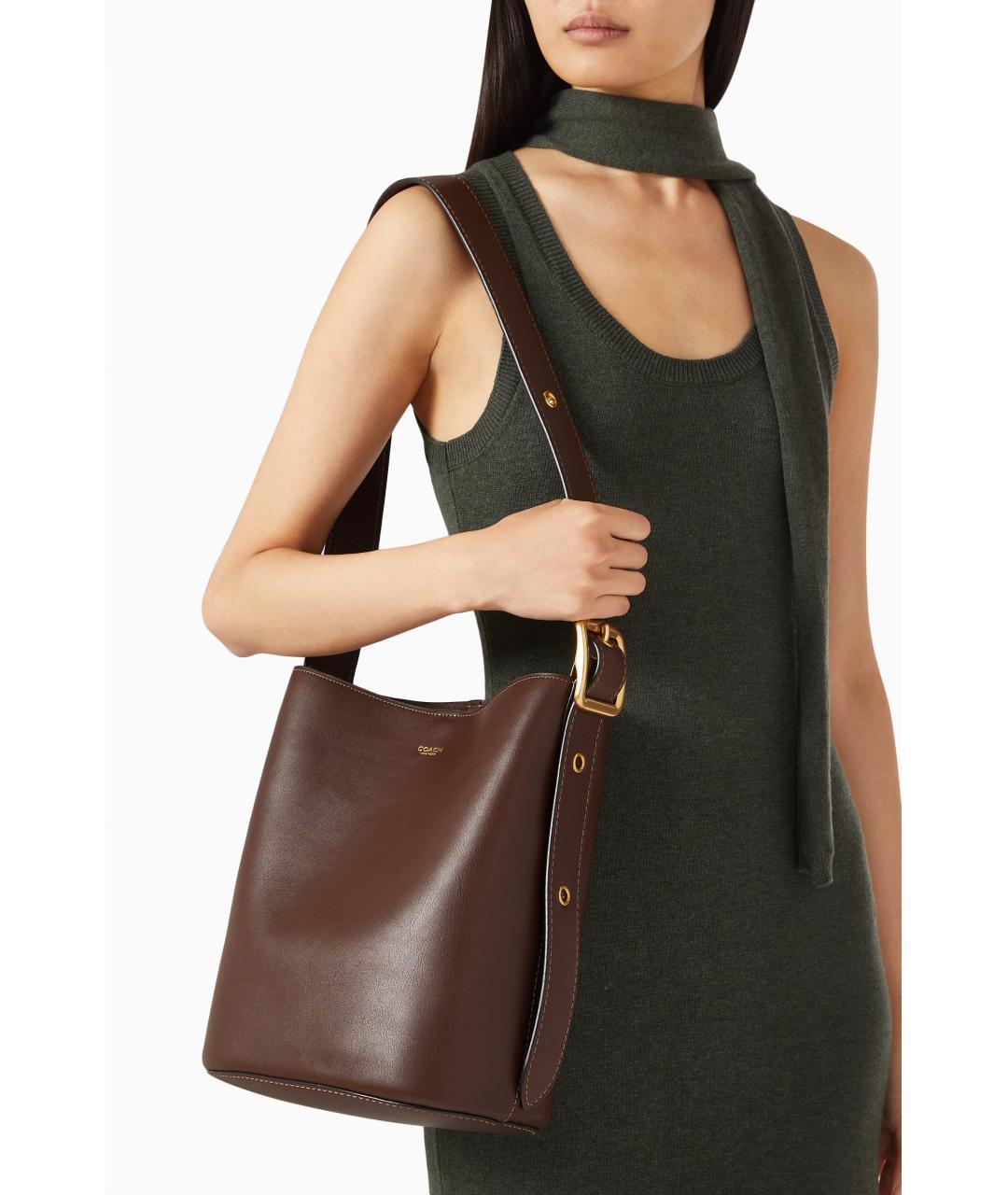COACH Кожаная сумка через плечо, фото 3