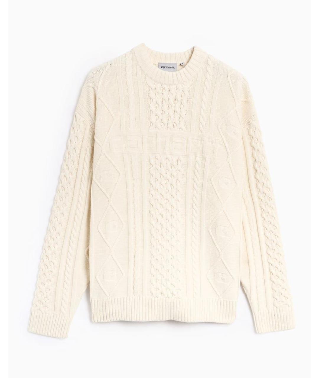 CARHARTT WIP Бежевый хлопковый джемпер / свитер, фото 1