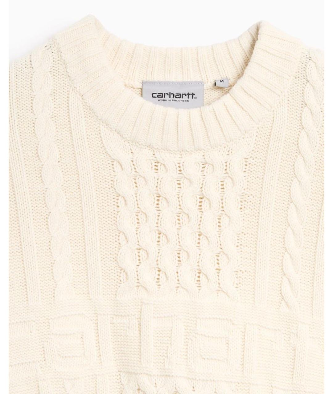 CARHARTT WIP Бежевый хлопковый джемпер / свитер, фото 2