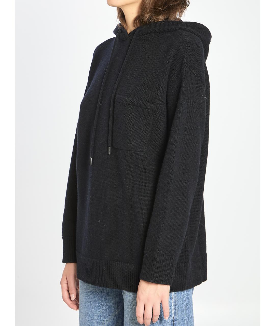 MAX MARA Черный шерстяной джемпер / свитер, фото 3