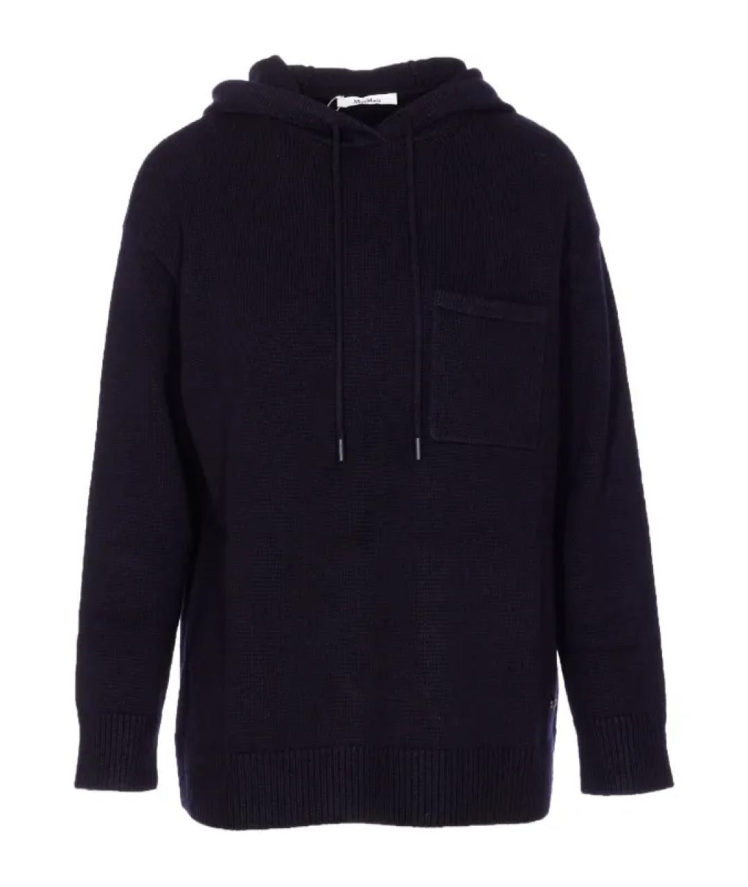 MAX MARA Черный шерстяной джемпер / свитер, фото 1