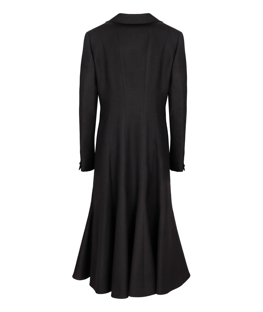 FENDI Черное шерстяное пальто, фото 2