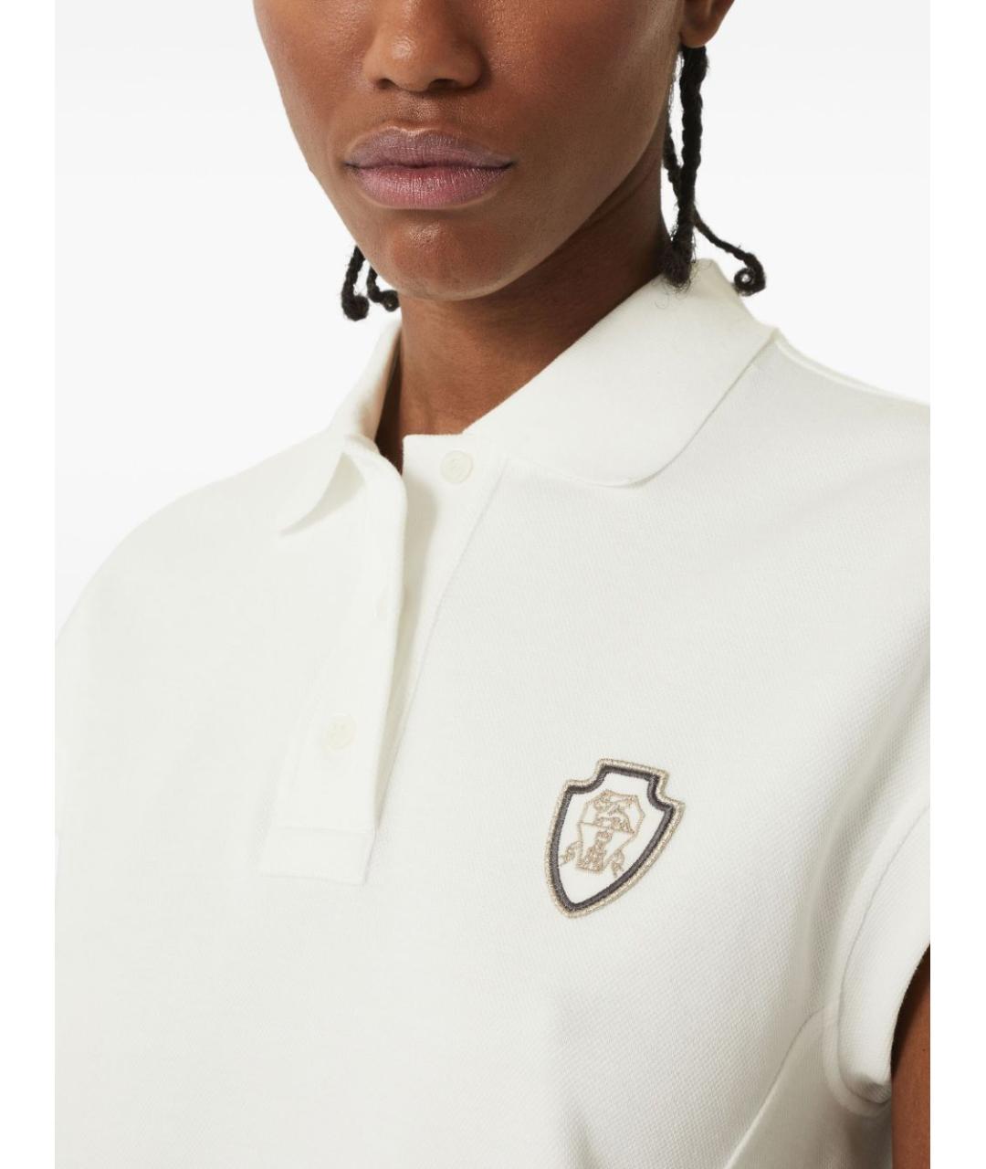 BRUNELLO CUCINELLI Белая хлопковая футболка, фото 4