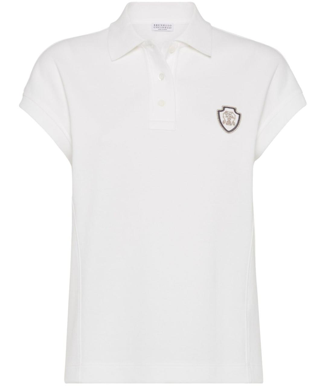 BRUNELLO CUCINELLI Белая хлопковая футболка, фото 1