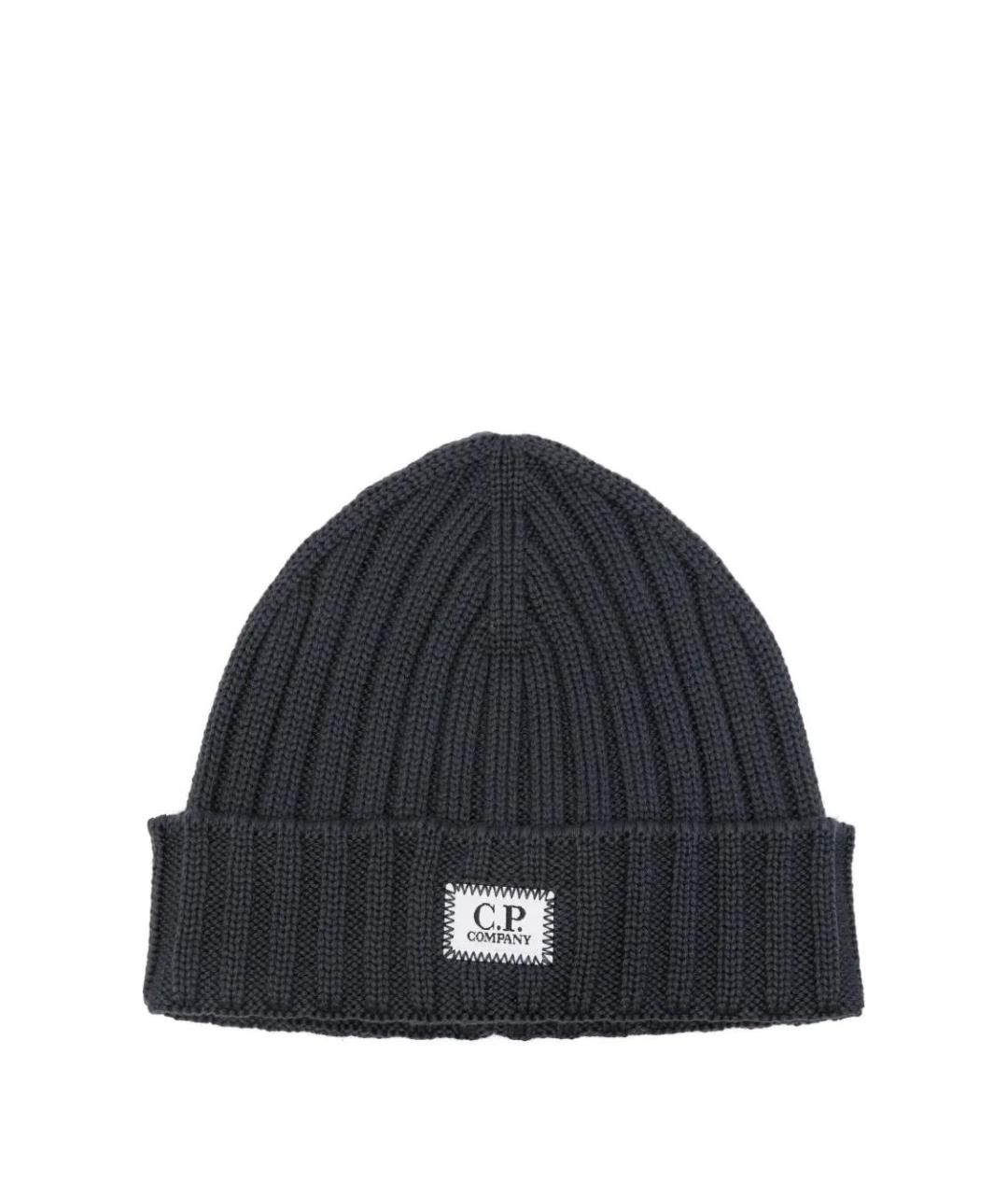 CP COMPANY Антрацитовая шерстяная шапка, фото 1