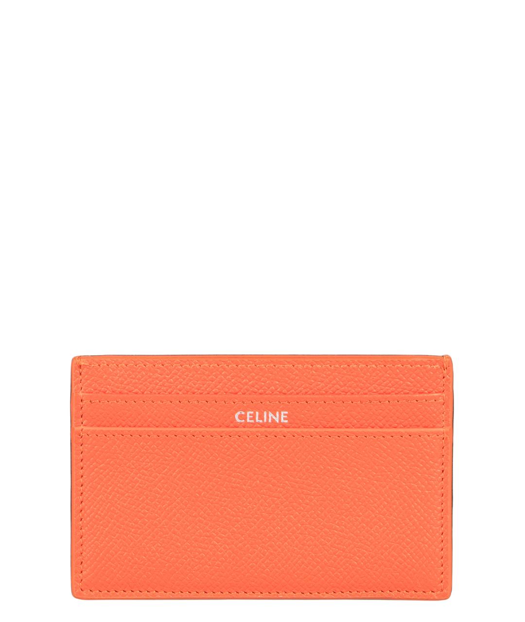 CELINE Оранжевый кожаный кошелек, фото 1
