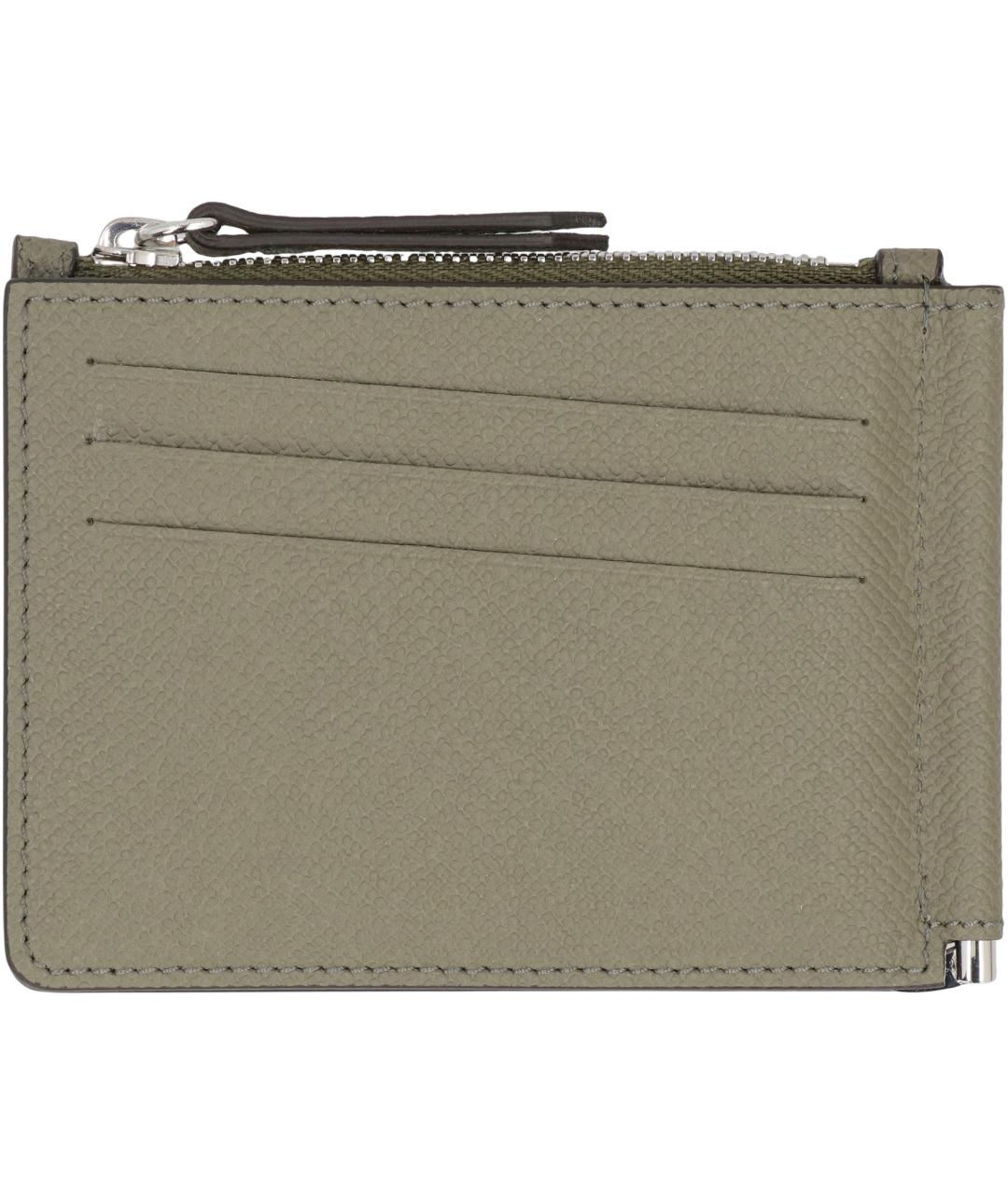 MAISON MARGIELA Зеленый кожаный кардхолдер, фото 2