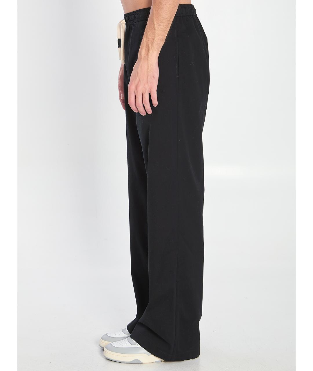 CELINE Черные хлопковые повседневные брюки, фото 4