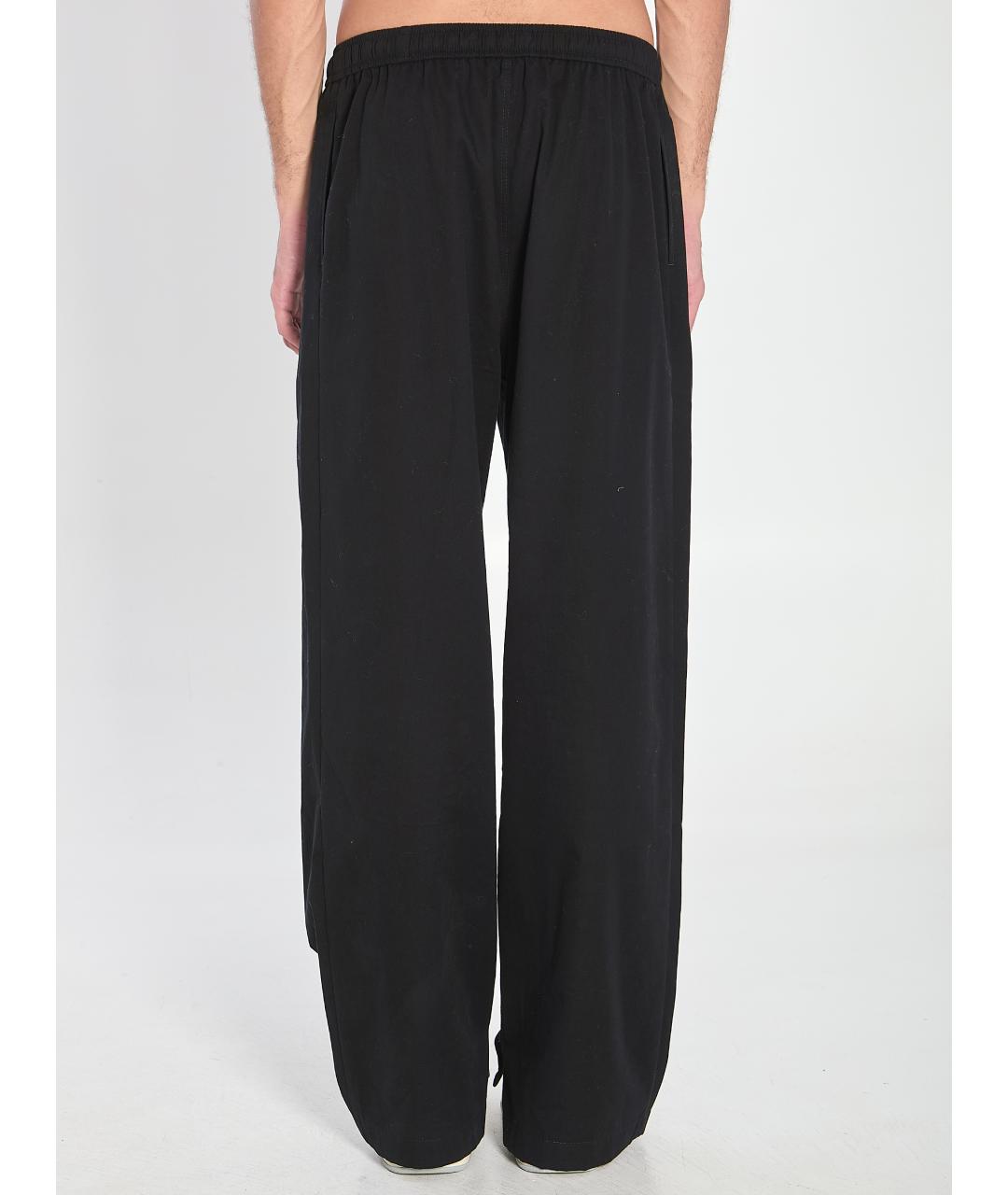 CELINE Черные хлопковые повседневные брюки, фото 5