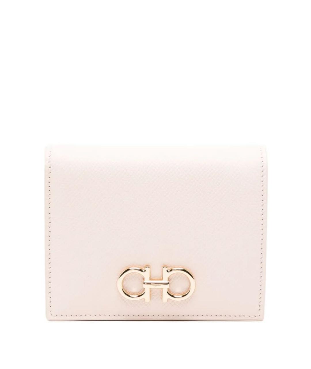 FERRAGAMO Розовый кожаный кошелек, фото 1