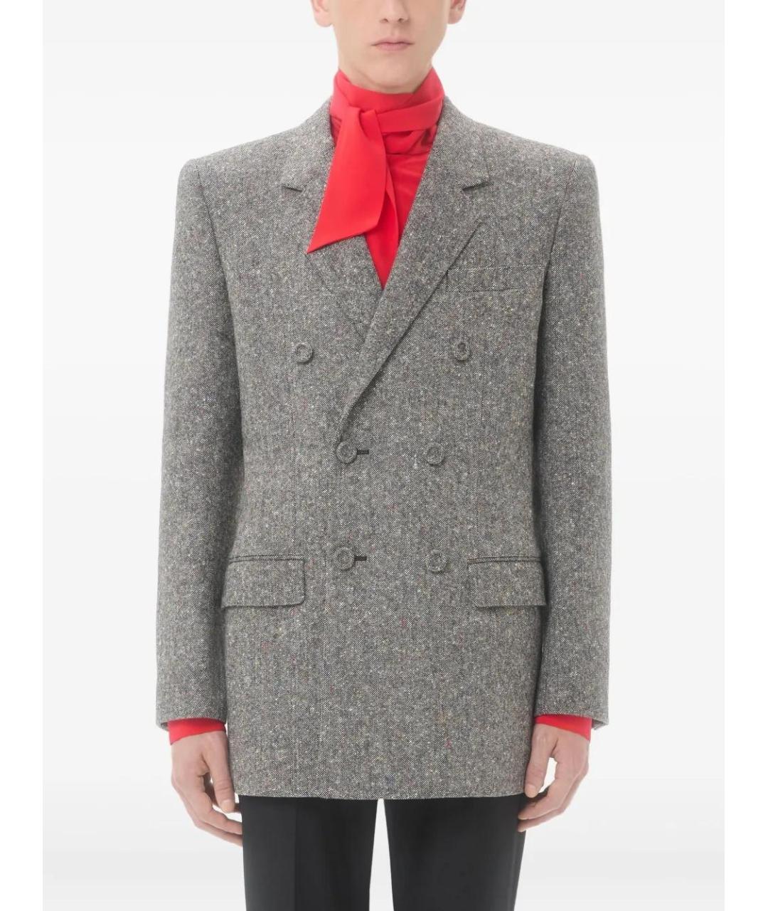 VALENTINO Серое полиэстеровое пальто, фото 2