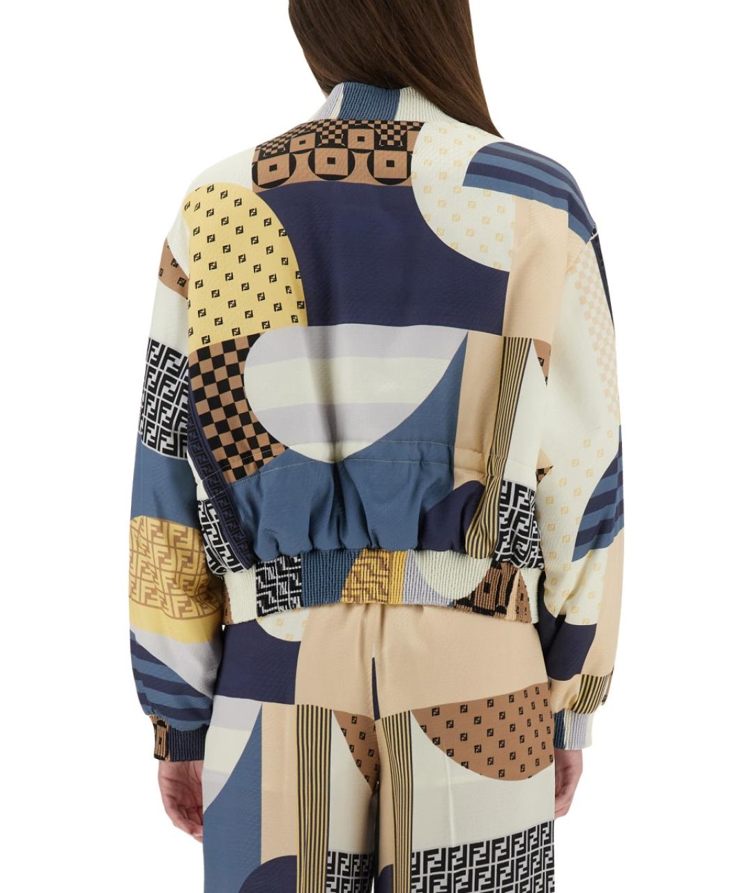 FENDI Мульти шелковая куртка, фото 2