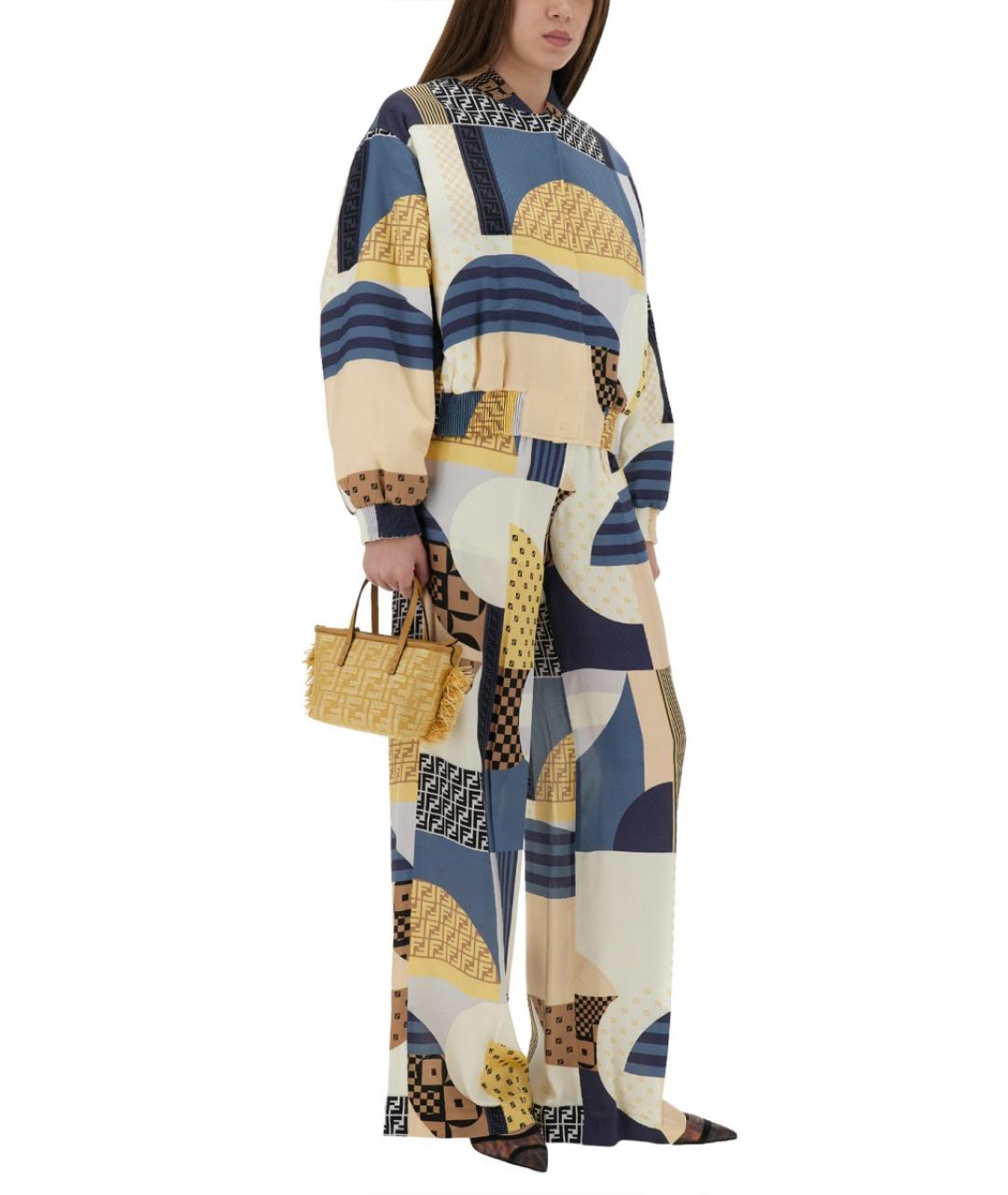 FENDI Мульти шелковая куртка, фото 5