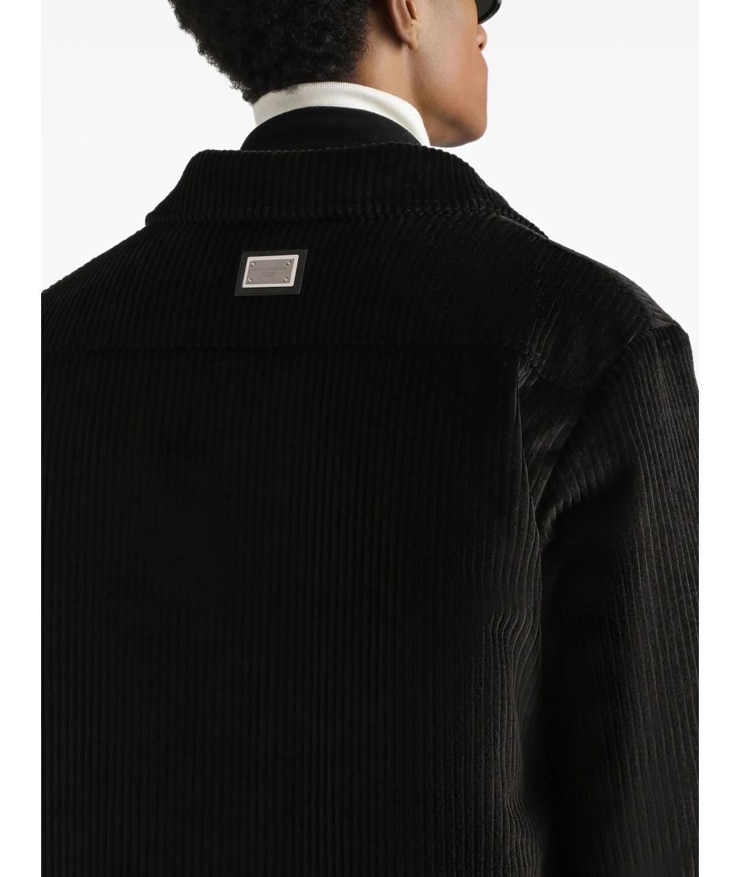 DOLCE&GABBANA Черная хлопковая куртка, фото 4