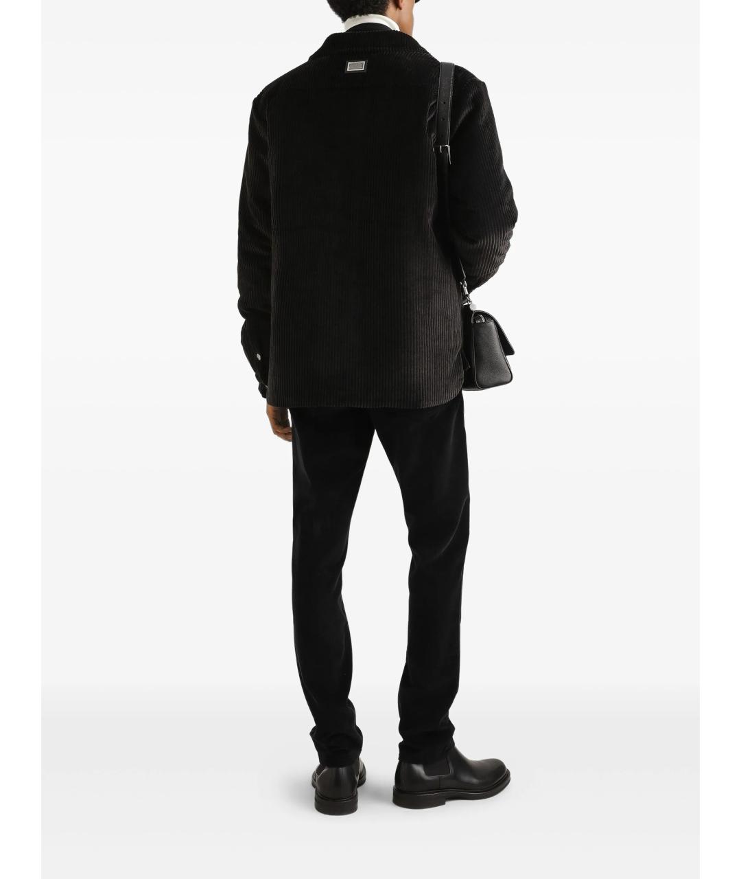 DOLCE&GABBANA Черная хлопковая куртка, фото 3