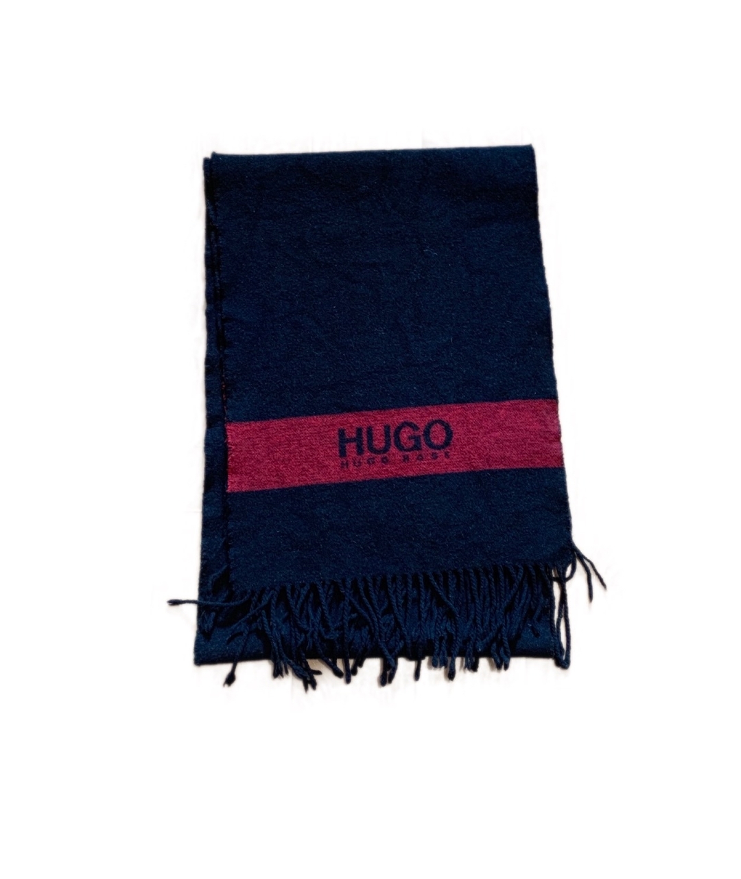 HUGO BOSS Черный кашемировый шарф, фото 1