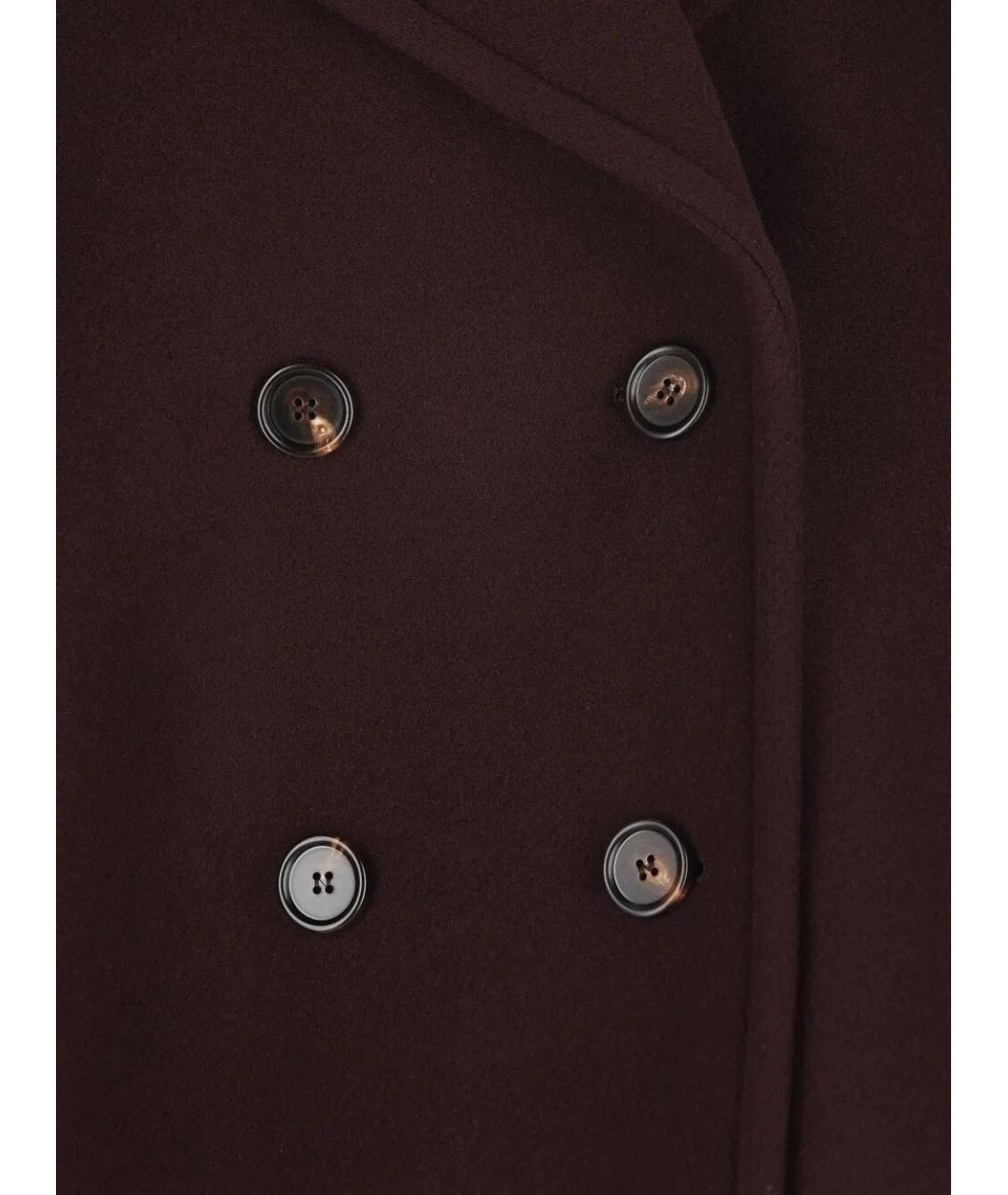 CHLOE Бордовое шерстяное пальто, фото 3