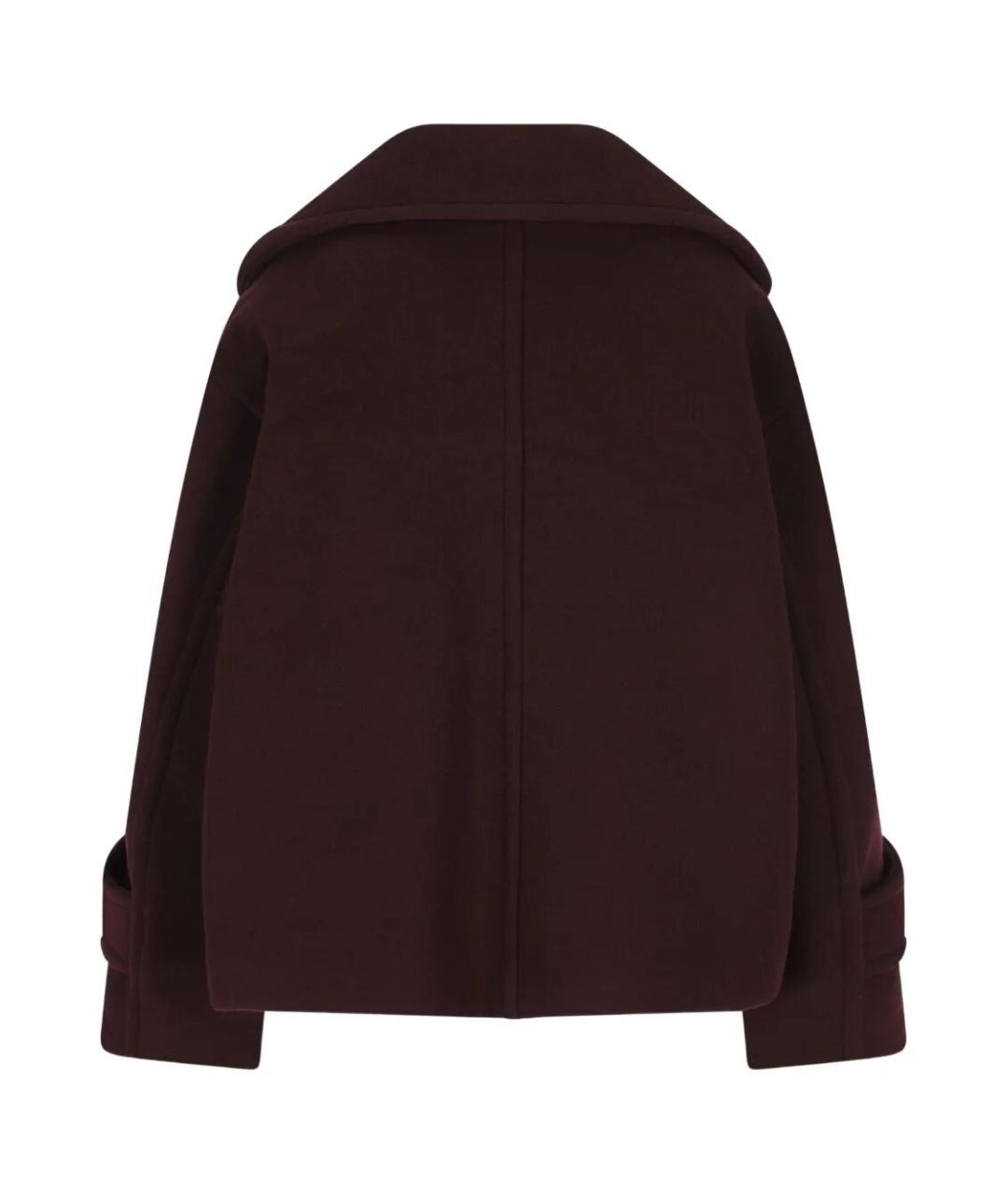 CHLOE Бордовое шерстяное пальто, фото 2