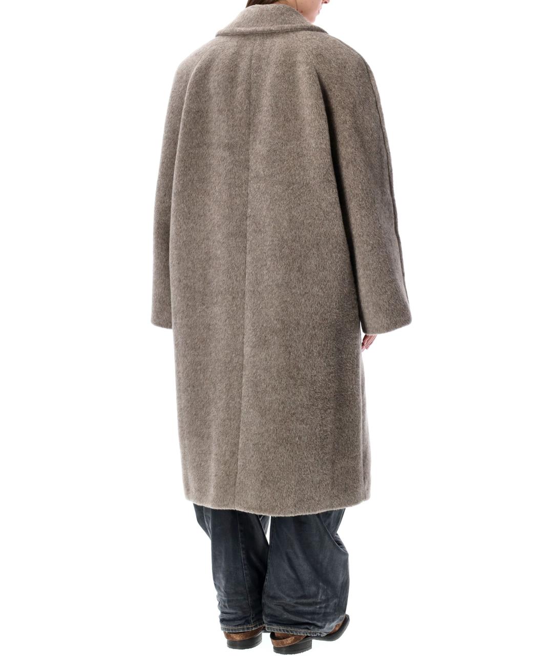 ACNE STUDIOS Серое шерстяное пальто, фото 3