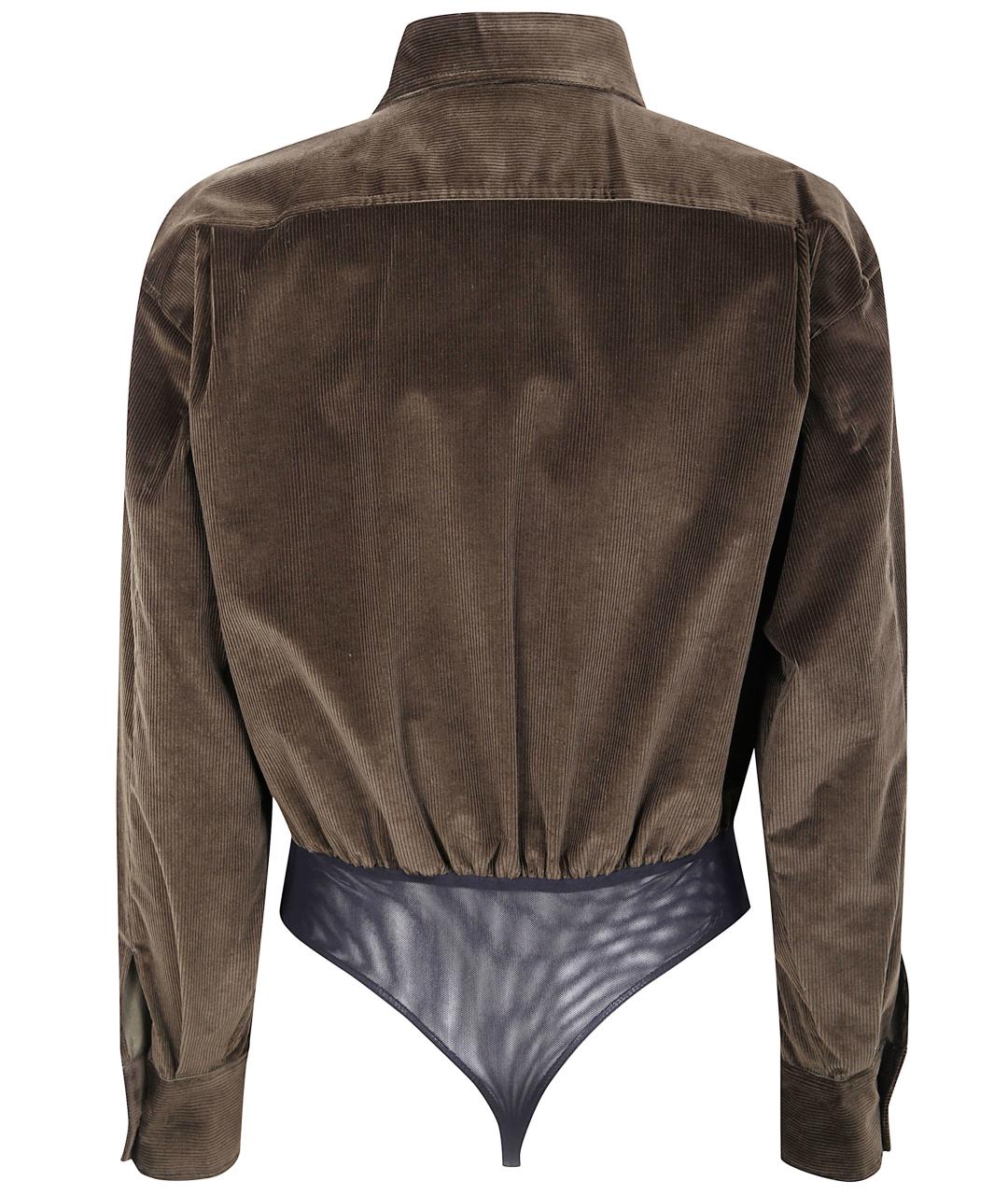 MAX MARA Зеленая хлопковая рубашка, фото 2