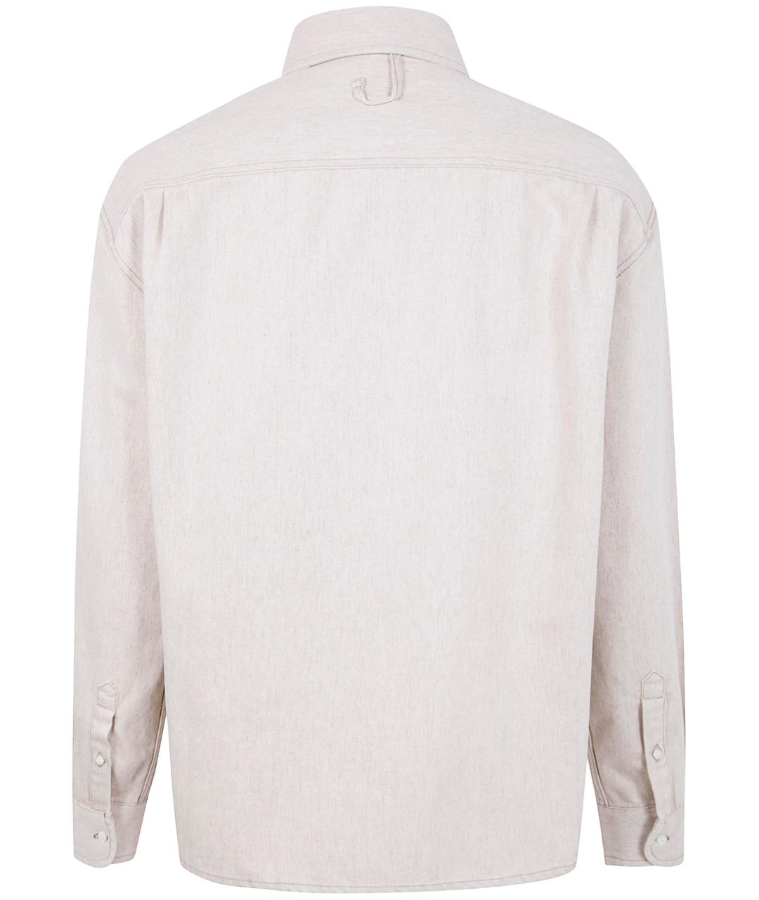 JACQUEMUS Бежевая хлопковая кэжуал рубашка, фото 2
