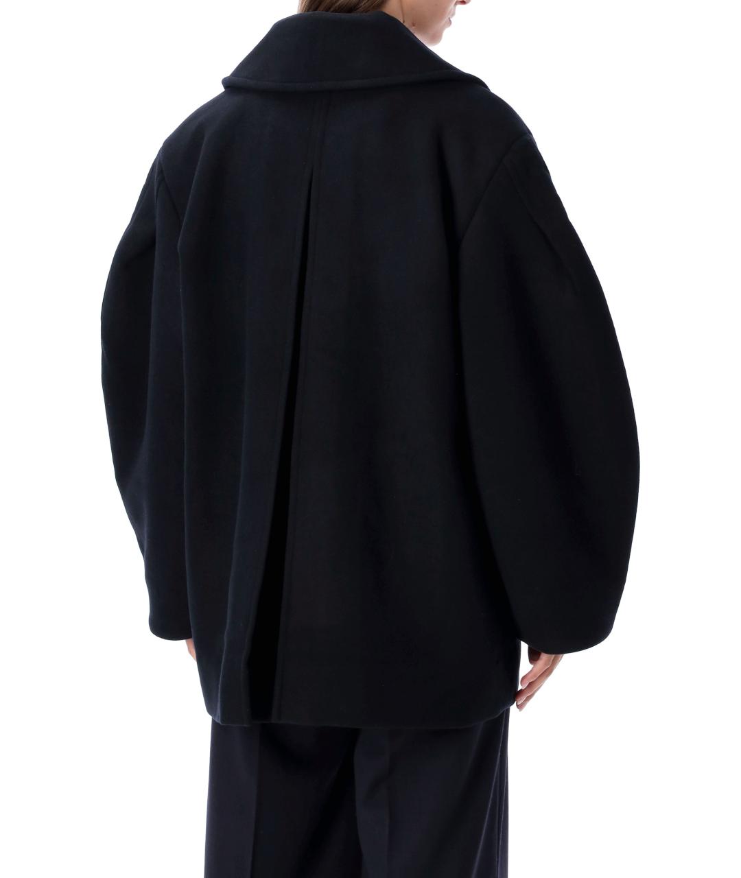 GANNI Синее шерстяное пальто, фото 3
