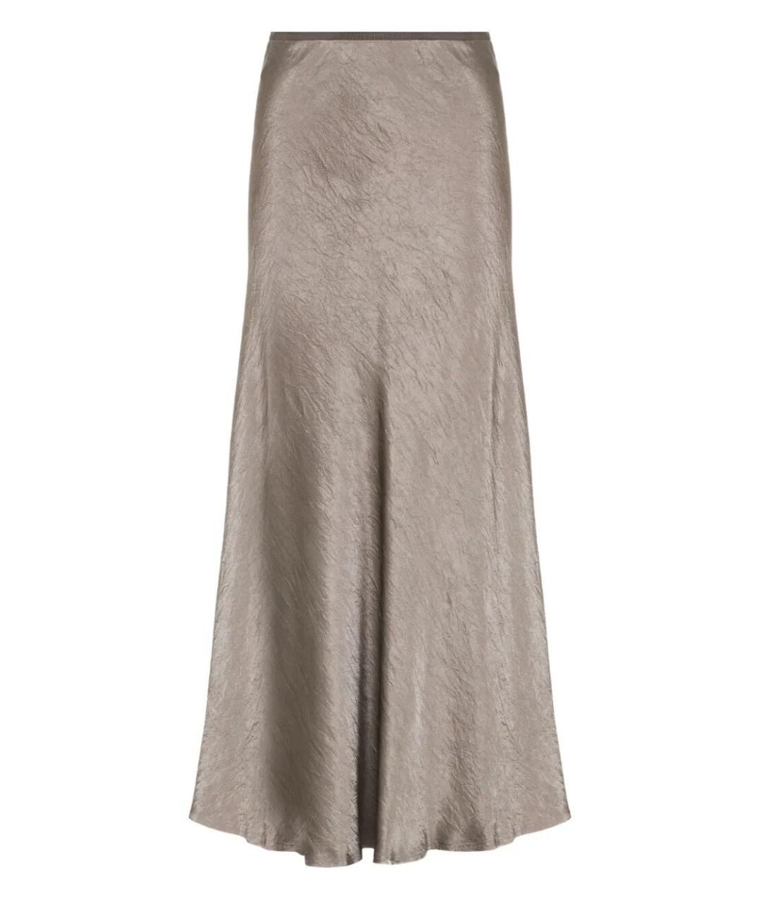 MAISON MARGIELA Бежевая ацетатная юбка миди, фото 1