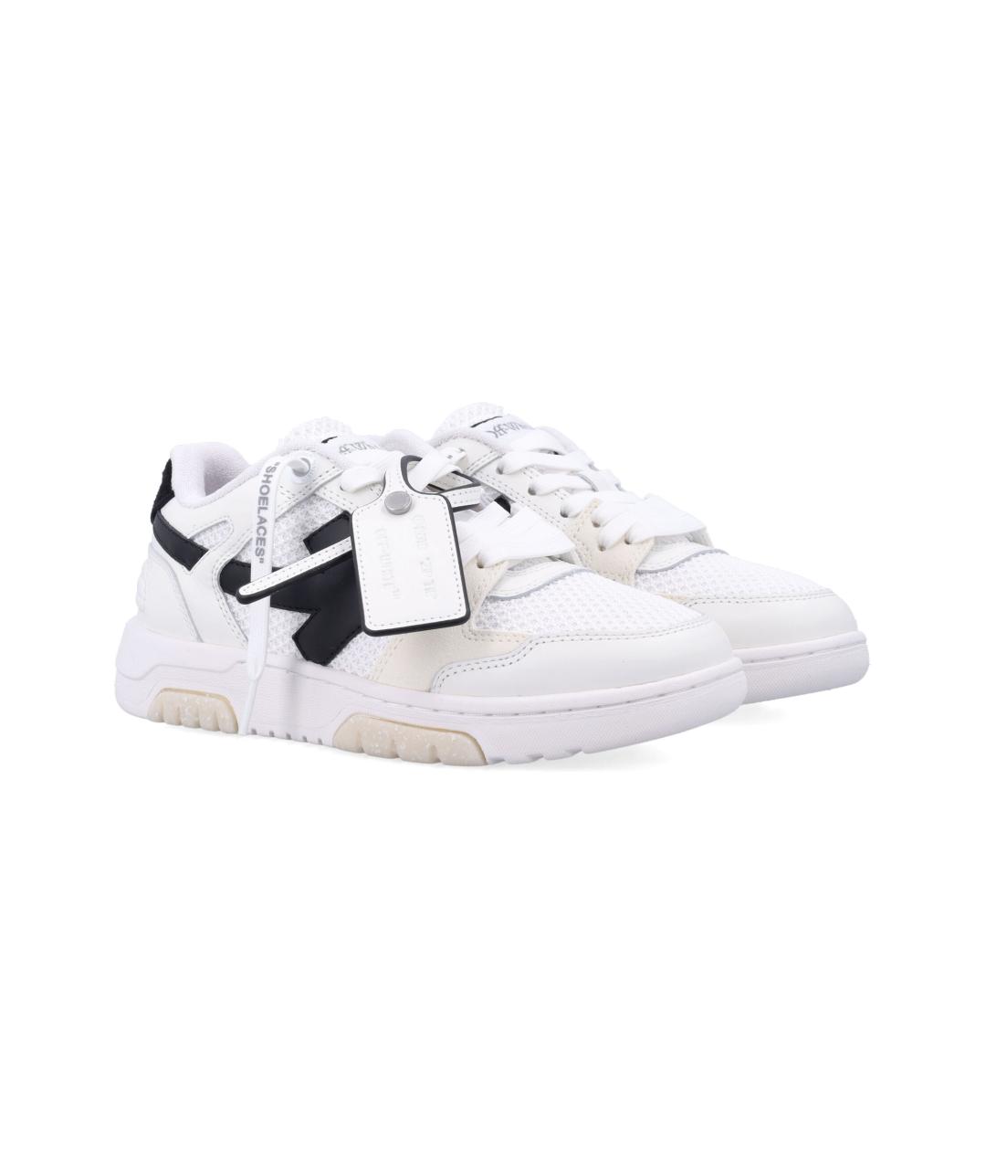 OFF-WHITE Белые синтетические кроссовки, фото 3