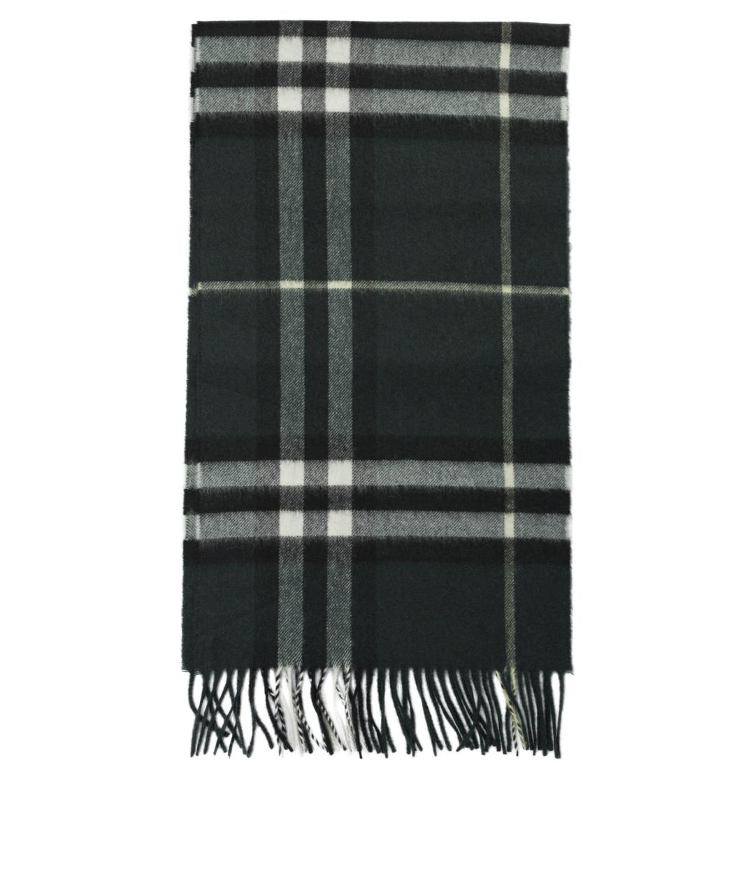 BURBERRY Черный кашемировый шарф, фото 1