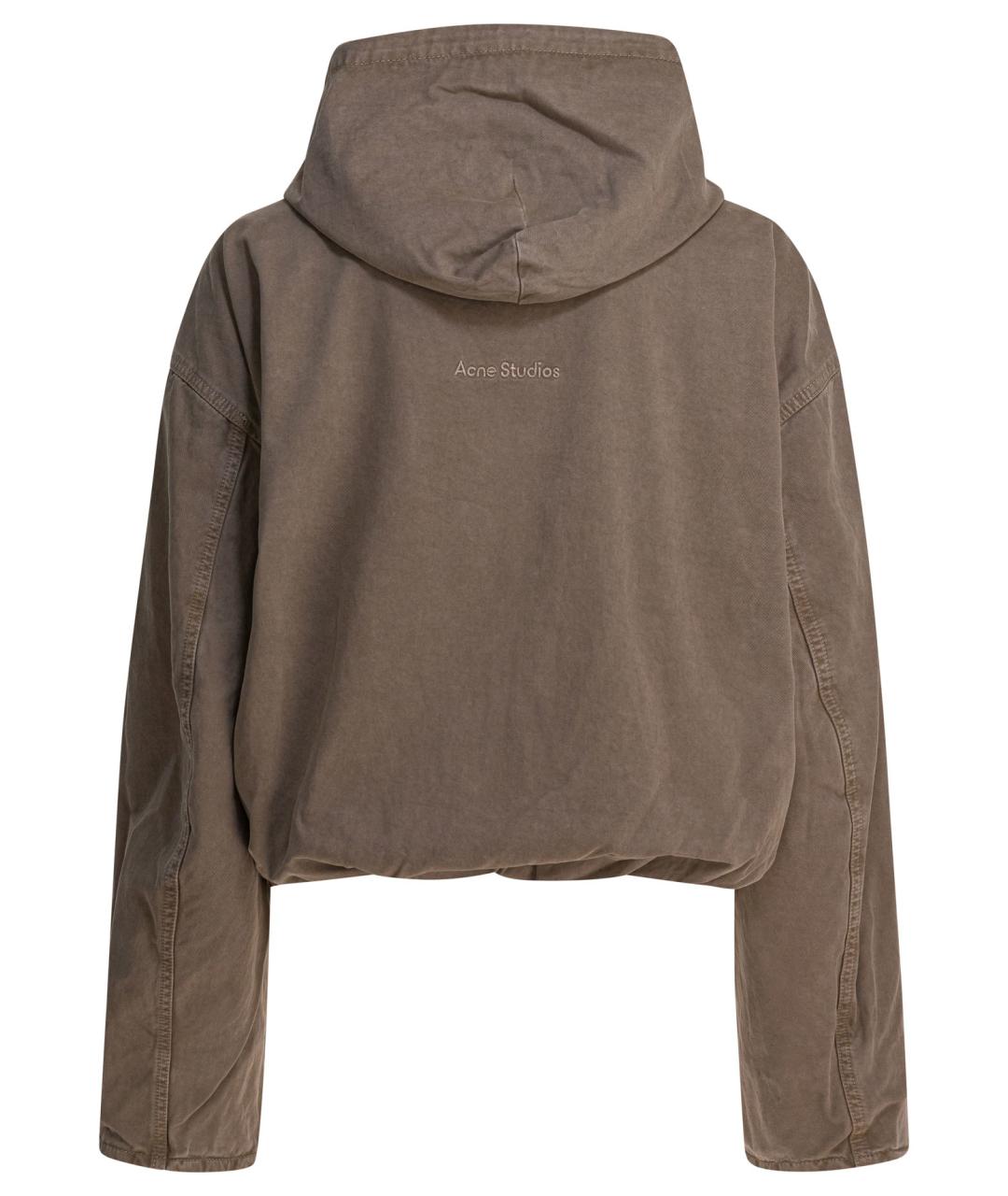 ACNE STUDIOS Коричневая хлопковая куртка, фото 2