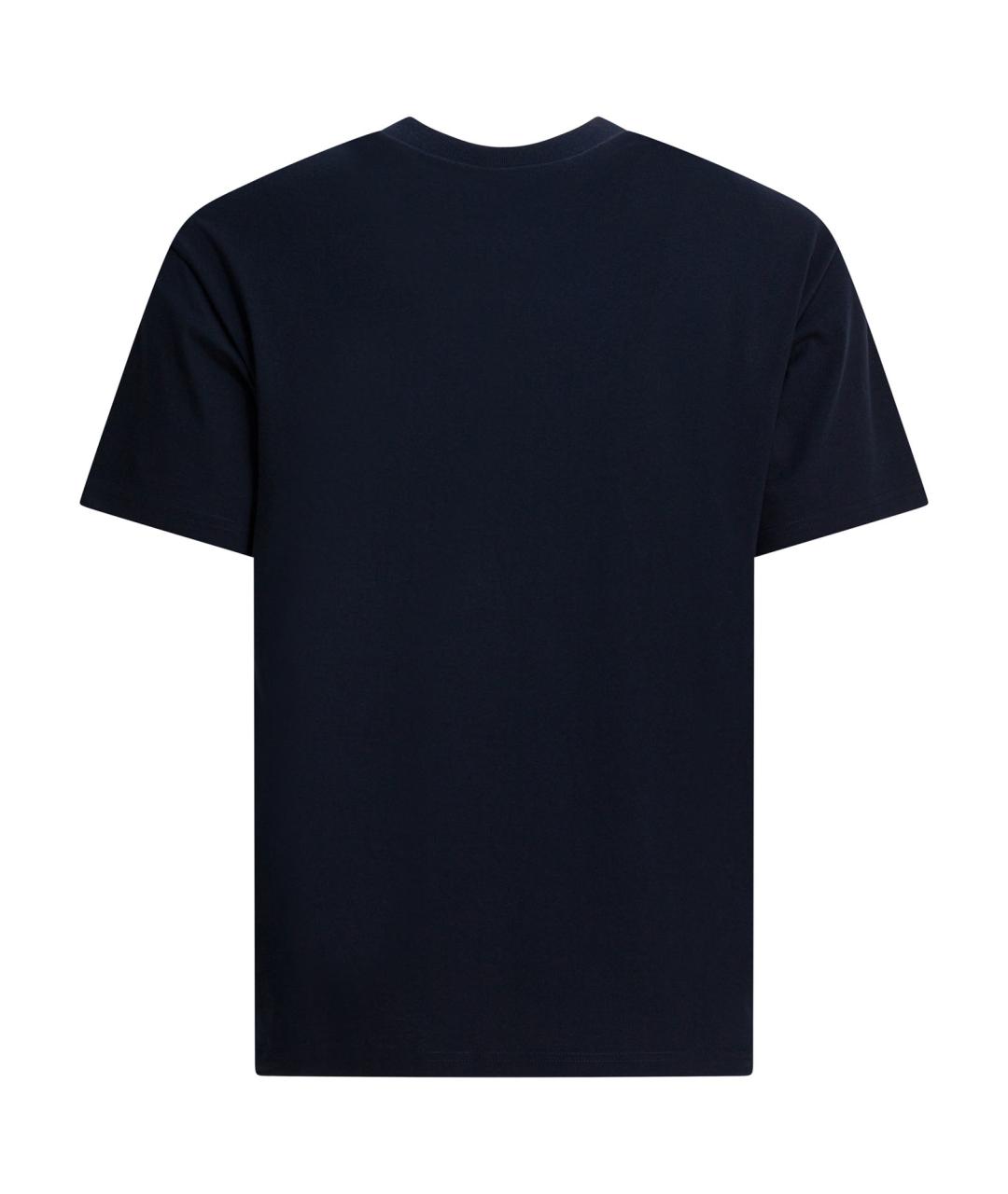 GIVENCHY Темно-синяя хлопковая футболка, фото 2
