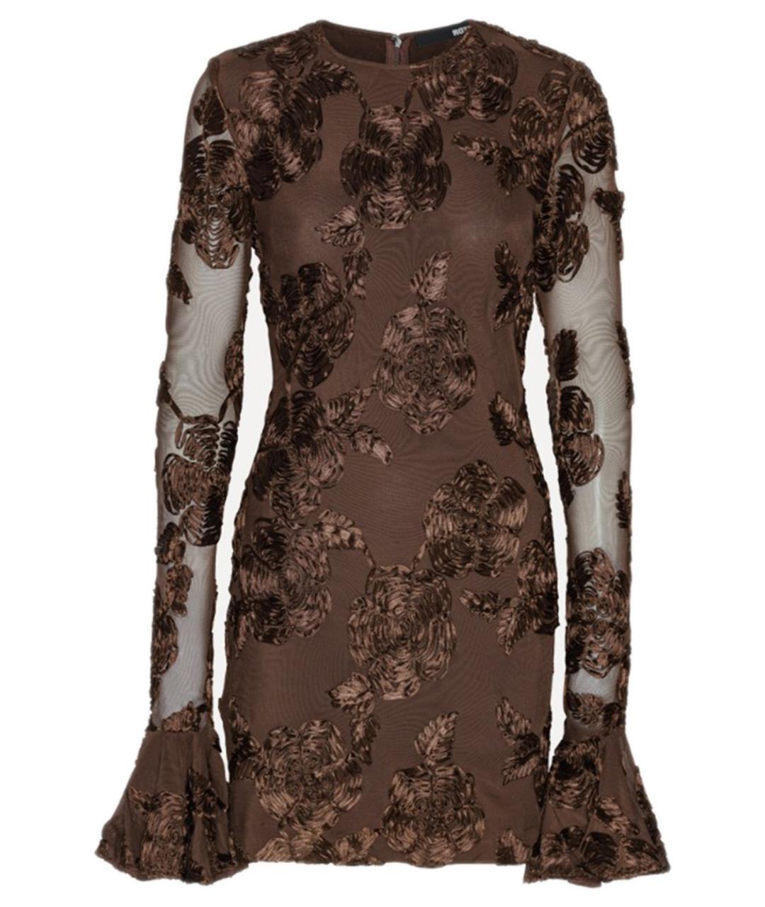 ROTATE Коричневое полиэстеровое вечернее платье, фото 1