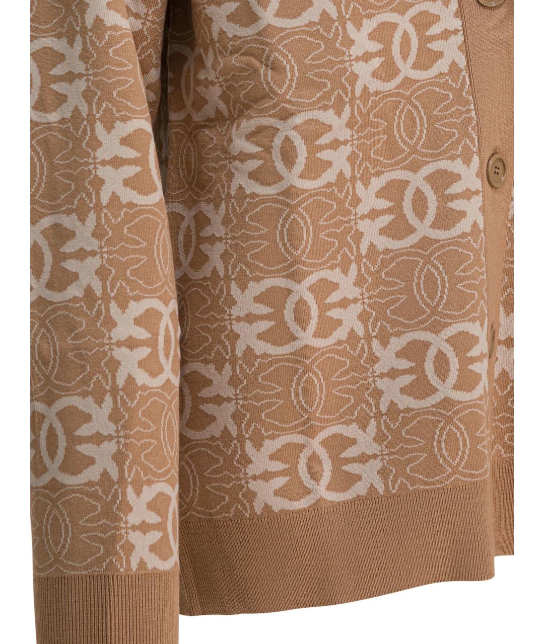 PINKO Бежевый вискозный джемпер / свитер, фото 4