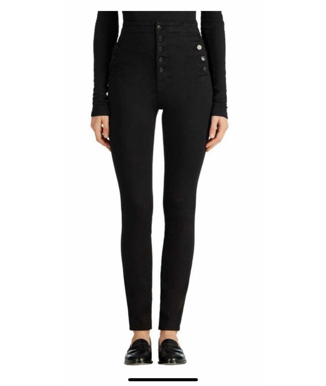 JBRAND Черные хлопковые джинсы слим, фото 2