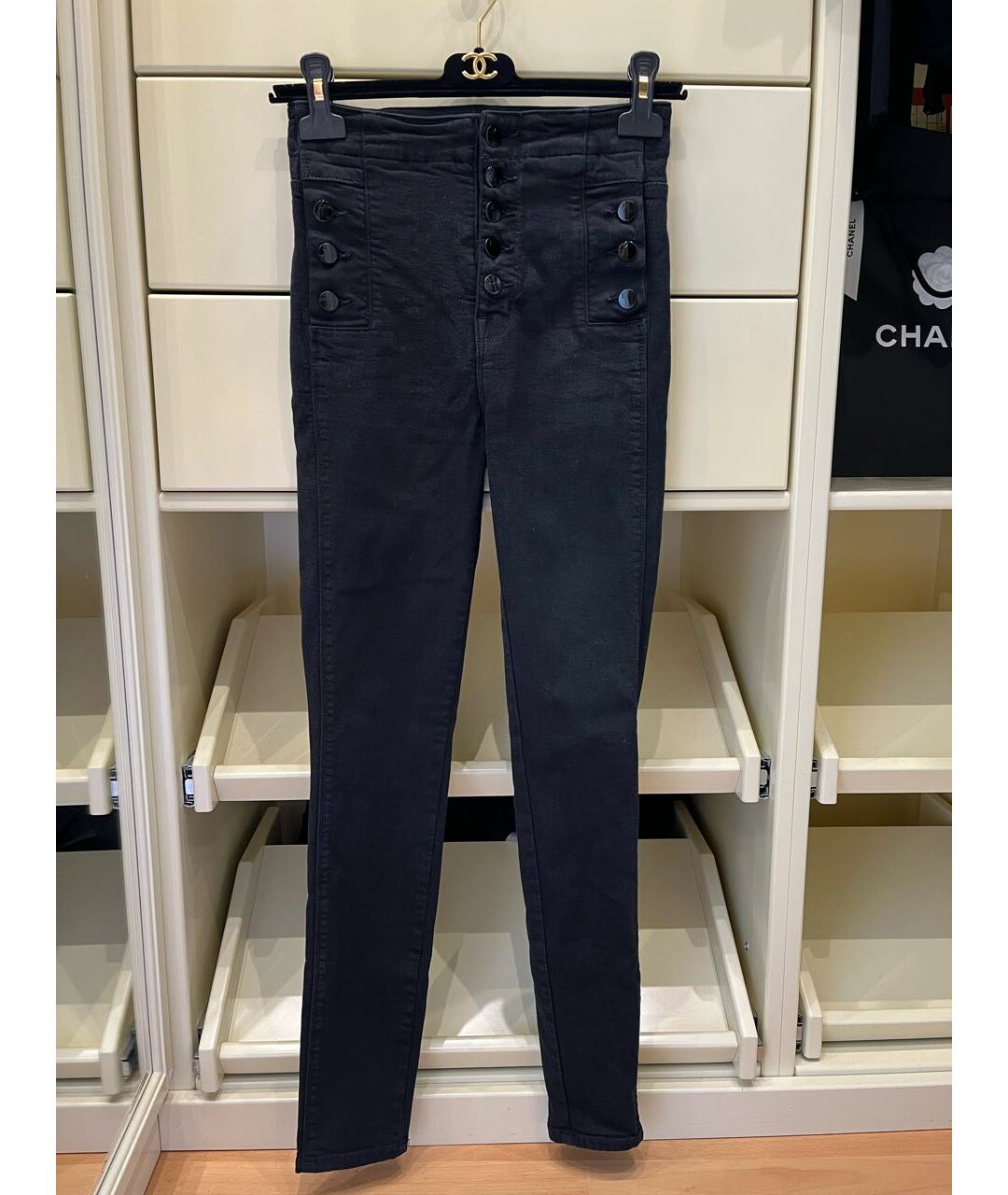 JBRAND Черные хлопковые джинсы слим, фото 6