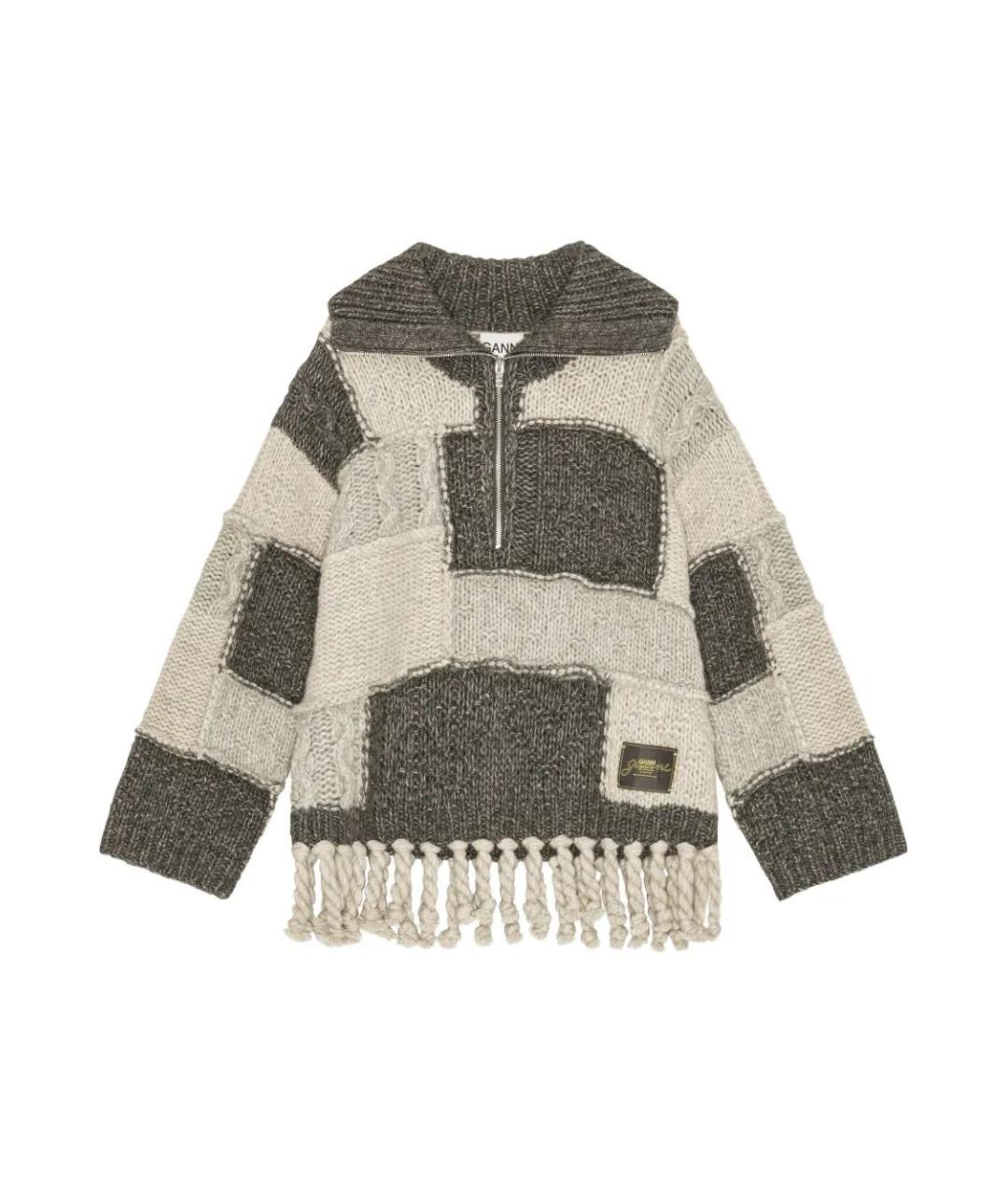 GANNI Мульти шерстяной джемпер / свитер, фото 1