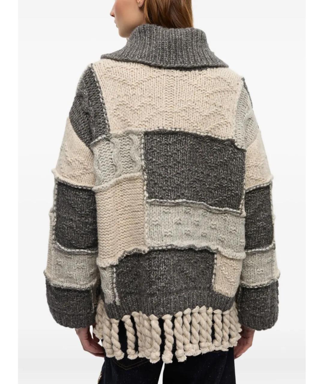 GANNI Мульти шерстяной джемпер / свитер, фото 4