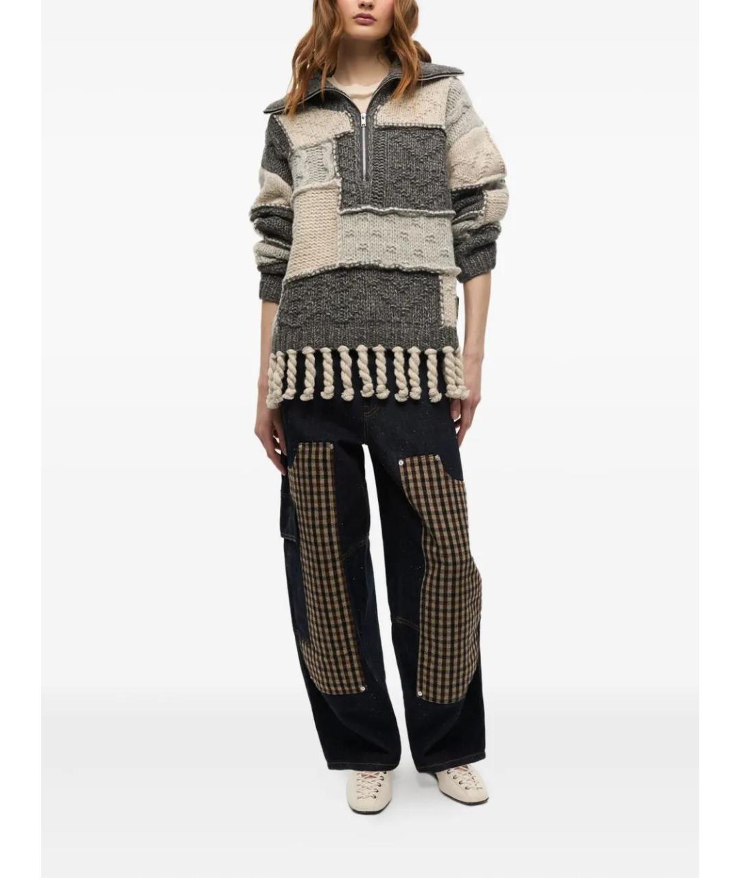 GANNI Мульти шерстяной джемпер / свитер, фото 2