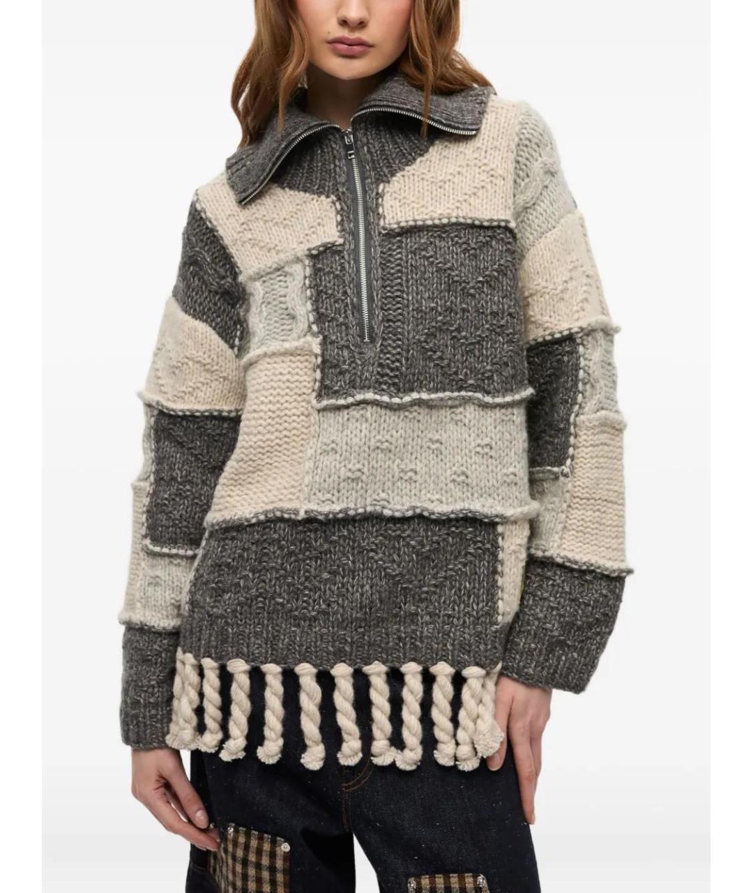 GANNI Мульти шерстяной джемпер / свитер, фото 3