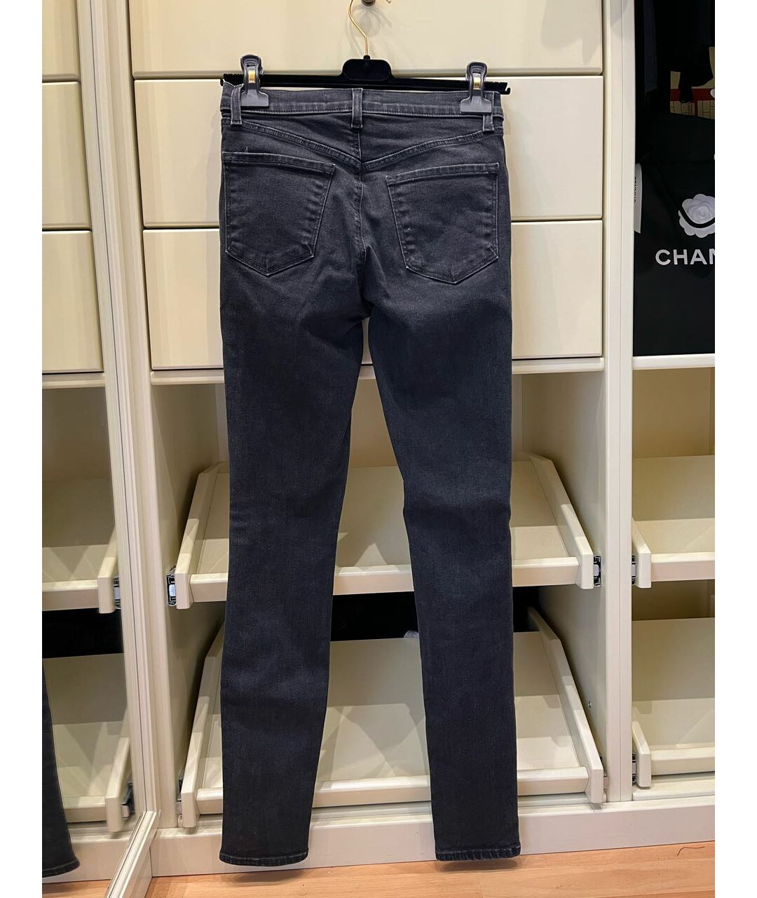 JBRAND Темно-синие хлопко-эластановые джинсы слим, фото 6