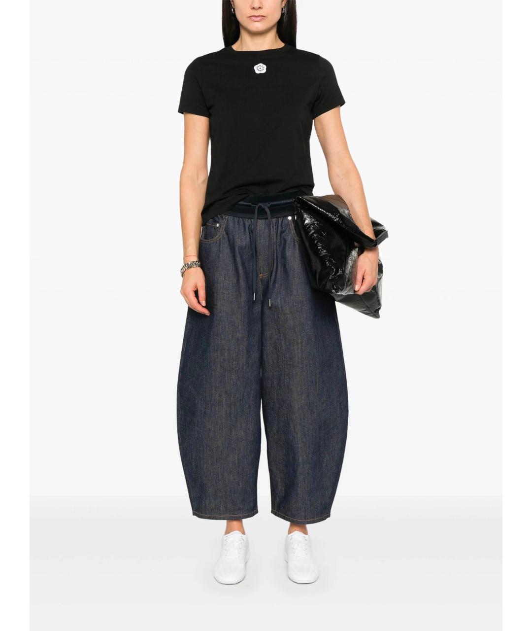 KENZO Черная хлопковая футболка, фото 2