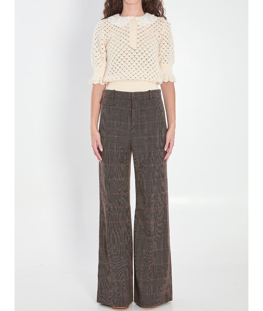 CHLOE Белый хлопковый джемпер / свитер, фото 6