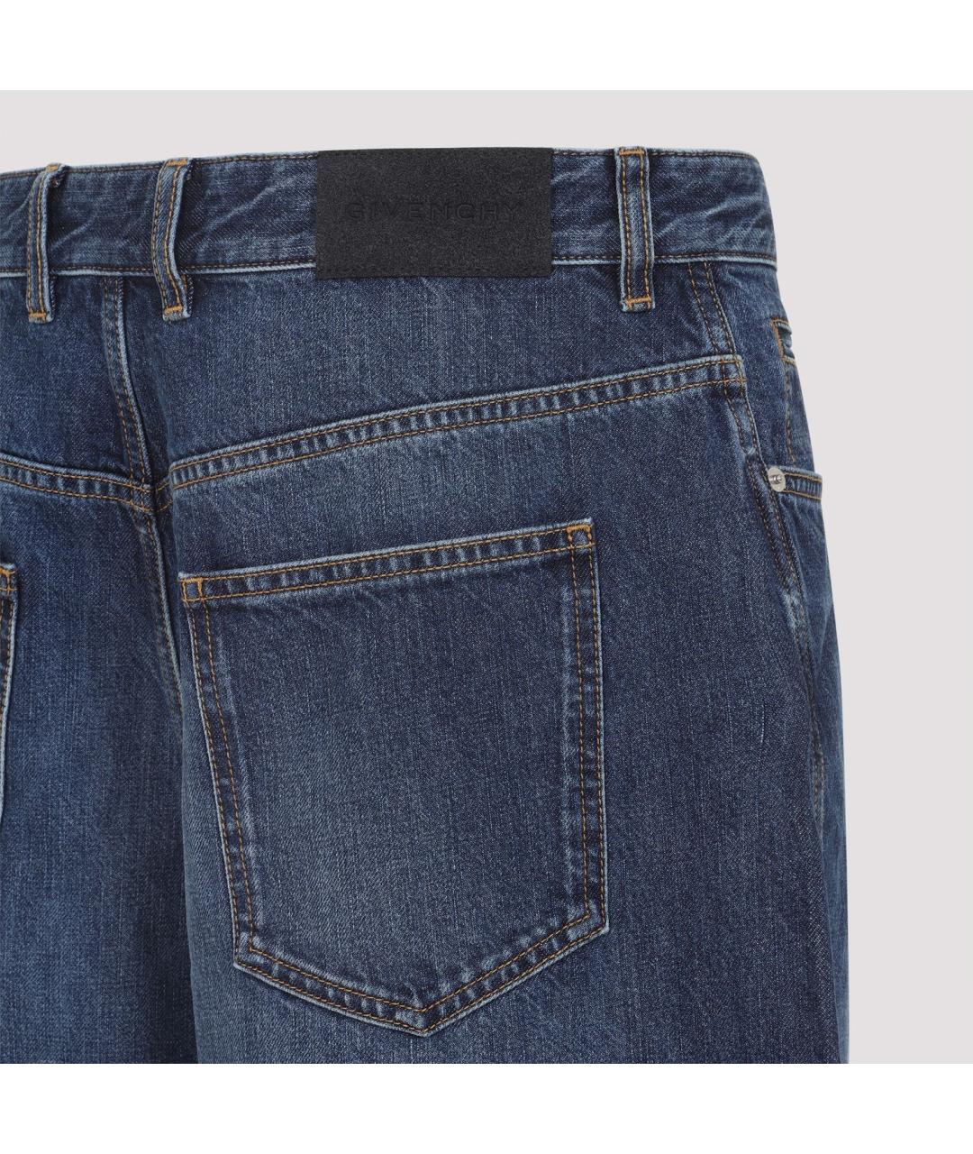 GIVENCHY Синие хлопковые прямые джинсы, фото 5