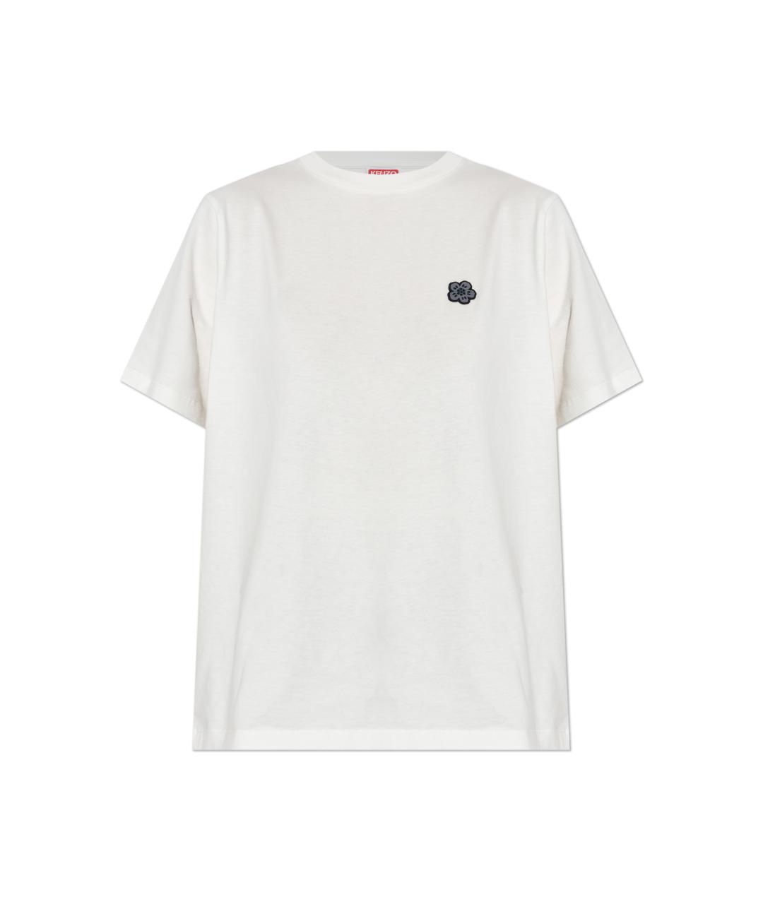 KENZO Белая хлопковая футболка, фото 1