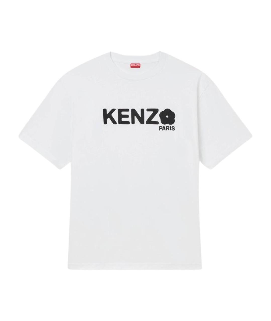 KENZO Белая хлопковая футболка, фото 1